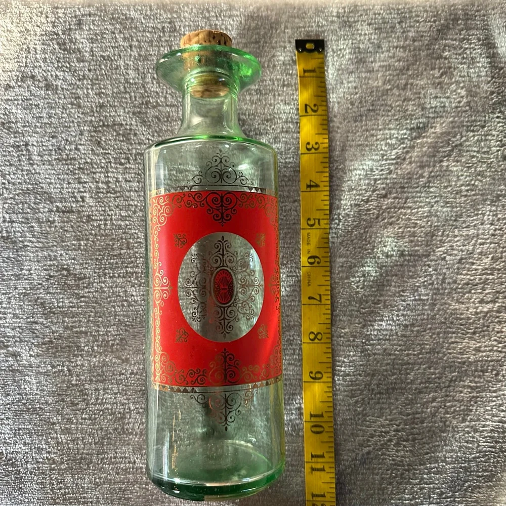 vintage Old Fitzgerald bourbon glass decanter